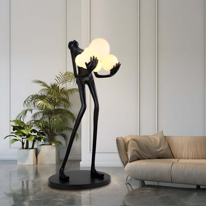 Επιδαπέδιο φωτιστικό SILUETTE 6xE27/25W/230V 180 cm Human Ball