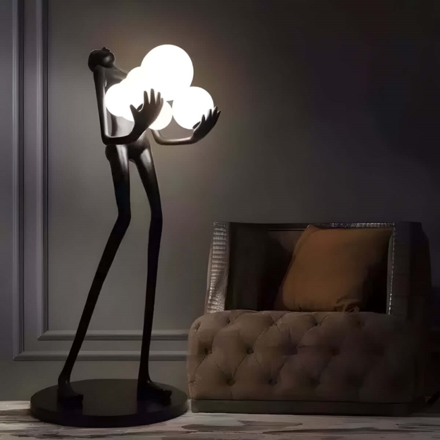 Επιδαπέδιο φωτιστικό SILUETTE 6xE27/25W/230V 180 cm Human Ball