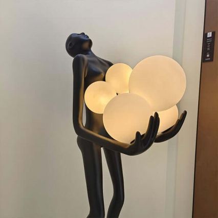 Επιδαπέδιο φωτιστικό SILUETTE 6xE27/25W/230V 180 cm Human Ball