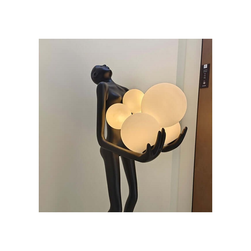 Επιδαπέδιο φωτιστικό SILUETTE 6xE27/25W/230V 180 cm Human Ball
