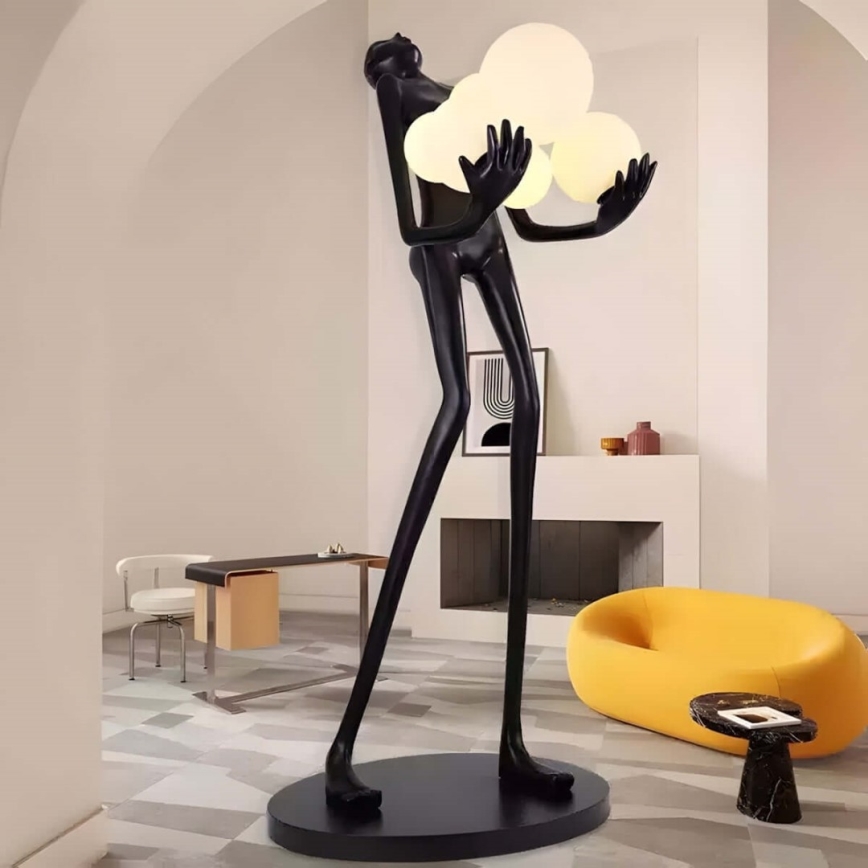 Επιδαπέδιο φωτιστικό SILUETTE 6xE27/25W/230V 180 cm Human Ball