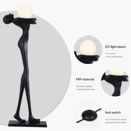 Επιδαπέδια λάμπα SILUETTE 1xE27/25W/230V 175 cm Human Woman