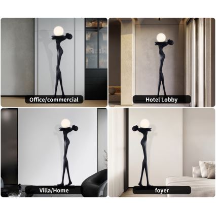 Επιδαπέδια λάμπα SILUETTE 1xE27/25W/230V 175 cm Human Woman