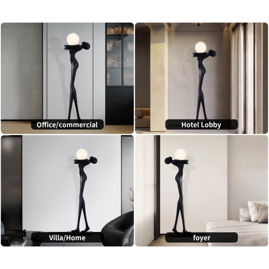 Επιδαπέδια λάμπα SILUETTE 1xE27/25W/230V 175 cm Human Woman