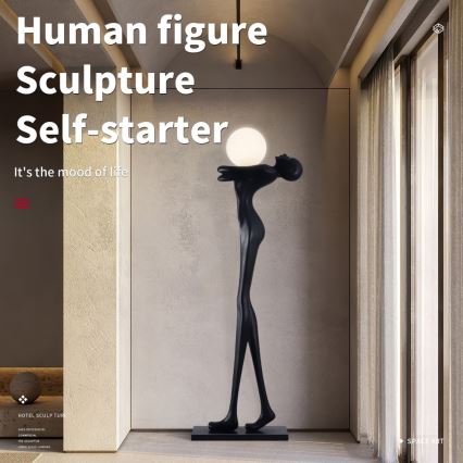 Επιδαπέδια λάμπα SILUETTE 1xE27/25W/230V 175 cm Human Woman