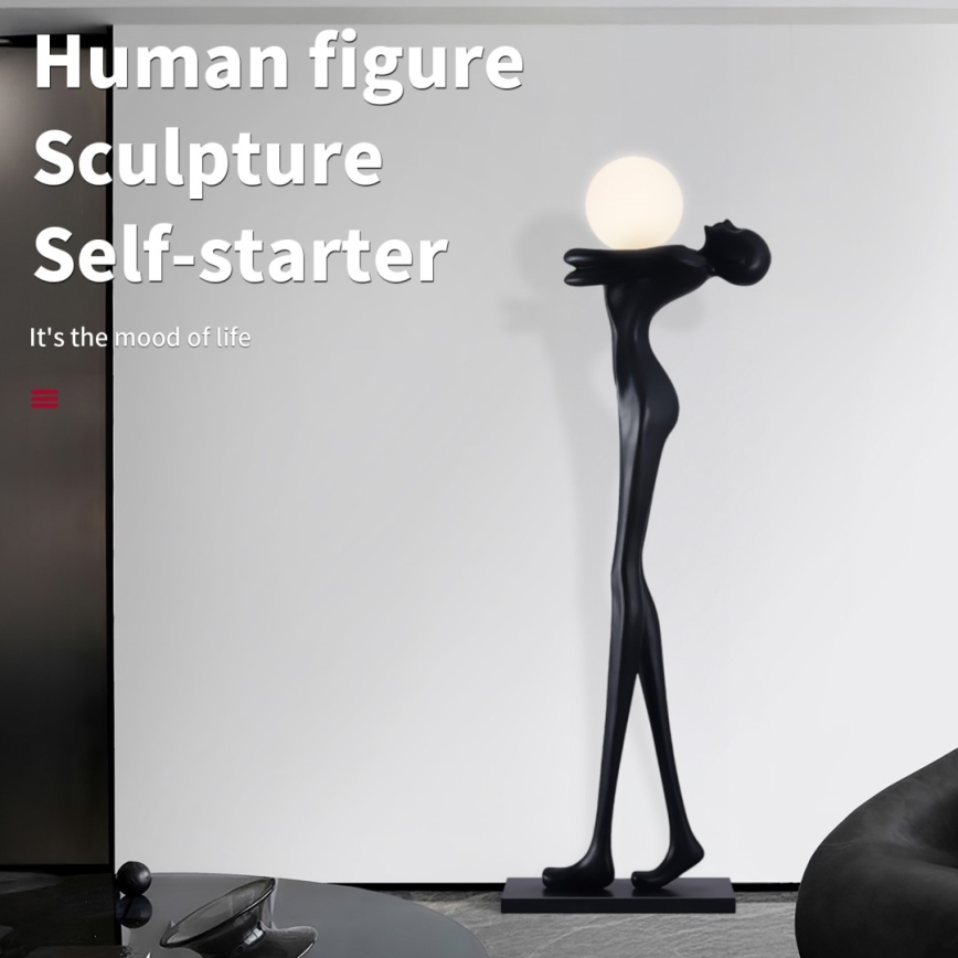 Επιδαπέδια λάμπα SILUETTE 1xE27/25W/230V 175 cm Human Woman