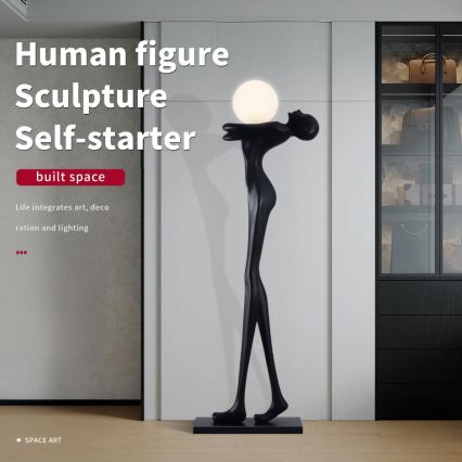 Επιδαπέδια λάμπα SILUETTE 1xE27/25W/230V 175 cm Human Woman