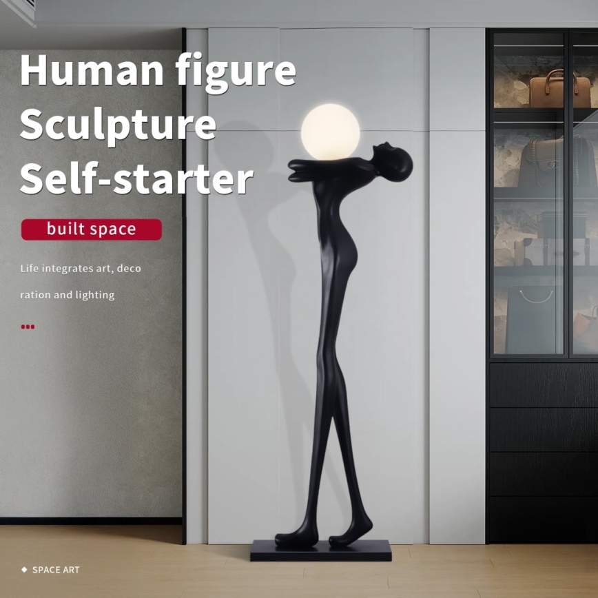 Επιδαπέδια λάμπα SILUETTE 1xE27/25W/230V 175 cm Human Woman