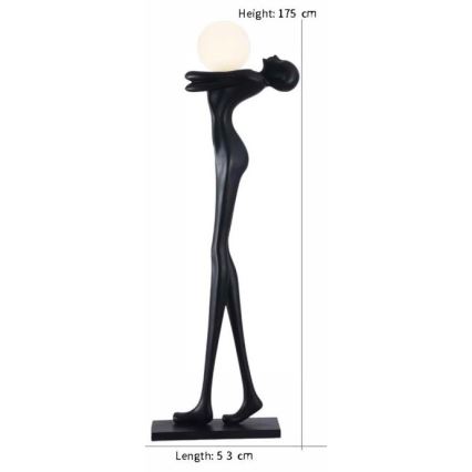 Επιδαπέδια λάμπα SILUETTE 1xE27/25W/230V 175 cm Human Woman