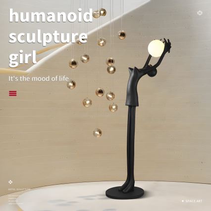 Επιδαπέδιο φωτιστικό SILUETTE 1xE27/25W/230V 210 cm Human Girl
