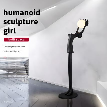 Επιδαπέδιο φωτιστικό SILUETTE 1xE27/25W/230V 210 cm Human Girl