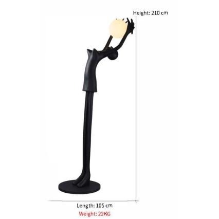 Επιδαπέδιο φωτιστικό SILUETTE 1xE27/25W/230V 210 cm Human Girl