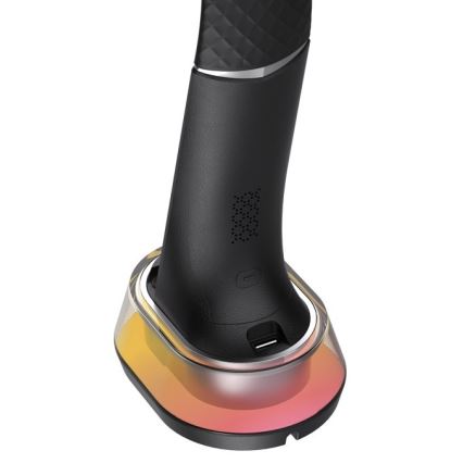 LED RGB Ρυθμιζόμενο επιτραπέζιο φωτιστικό με ασύρματη φόρτιση CORELLA LED/7W/12/230V μαύρο