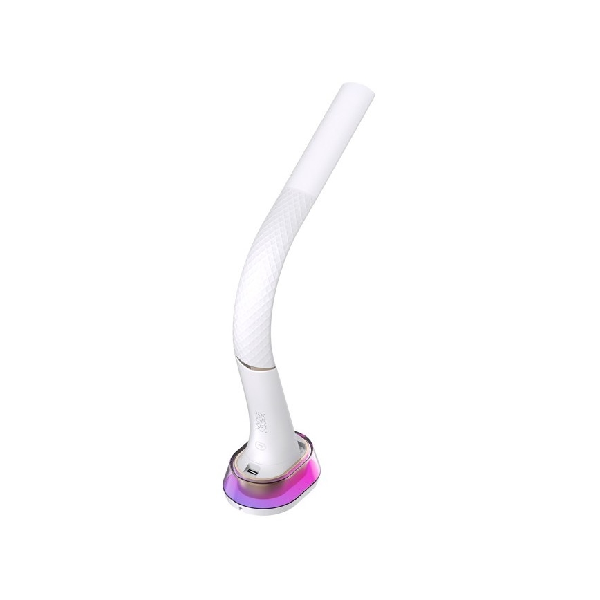 LED RGB Eπιτραπέζια λάμπα dimming με ασύρματη φόρτιση CORELLA LED/7W/12/230V λευκό