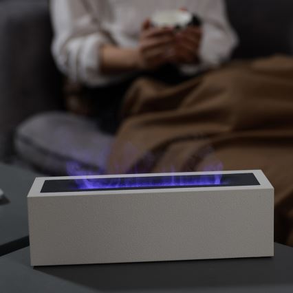 LED Aroma diffuser και air humidifier with φλόγα imitation LED/10W/5V