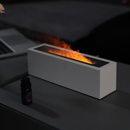 LED Aroma diffuser και air humidifier with φλόγα imitation LED/10W/5V