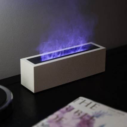 LED Aroma diffuser και air humidifier with φλόγα imitation LED/10W/5V