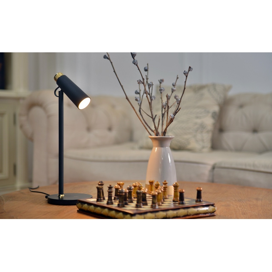 Επιτραπέζιο φωτιστικό LED ντιμαριζόμενο με φόρτιση Qi TIT LED/12W/230V μαύρο