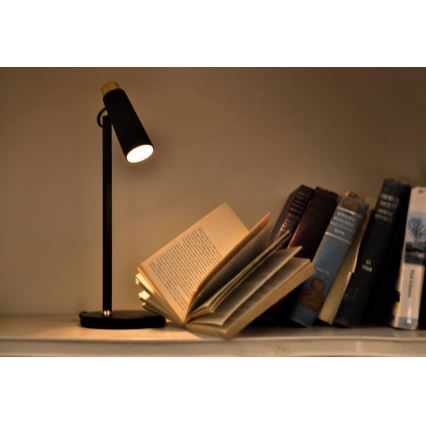 Επιτραπέζιο φωτιστικό LED ντιμαριζόμενο με φόρτιση Qi TIT LED/12W/230V μαύρο