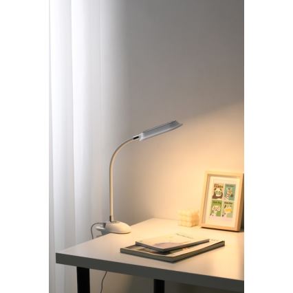 LED+CCT Ρυθμιζόμενο επιτραπέζιο φωτιστικό με κλιπ CLIP LED/7,5W/230V 3000/4200/5000K λευκό