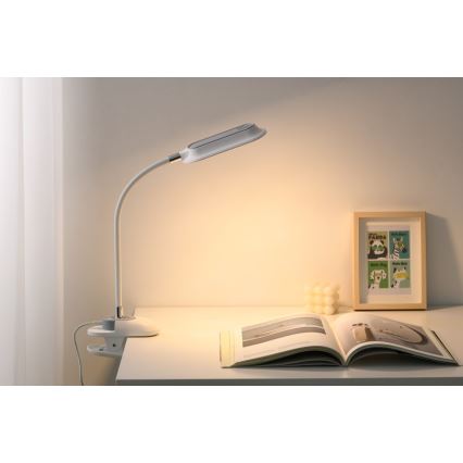LED+CCT Ρυθμιζόμενο επιτραπέζιο φωτιστικό με κλιπ CLIP LED/7,5W/230V 3000/4200/5000K λευκό