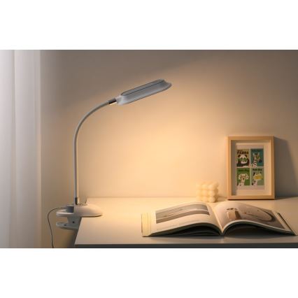 LED+CCT Ρυθμιζόμενο επιτραπέζιο φωτιστικό με κλιπ CLIP LED/7,5W/230V 3000/4200/5000K λευκό