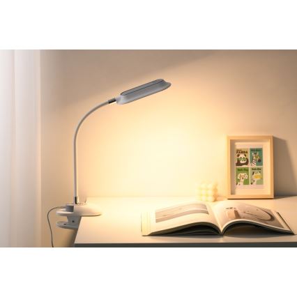 LED+CCT Ρυθμιζόμενο επιτραπέζιο φωτιστικό με κλιπ CLIP LED/7,5W/230V 3000/4200/5000K λευκό