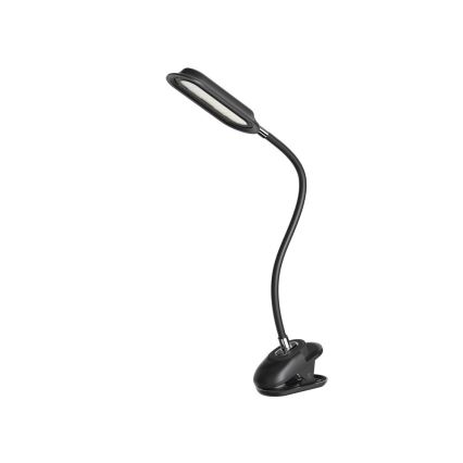 Επιτραπέζιο ρυθμιζόμενο φωτιστικό LED+CCT με κλιπ CLIP LED/7,5W/230V 3000/4200/5000K μαύρο