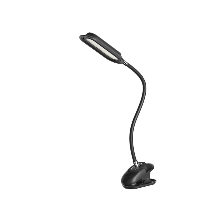 Επιτραπέζιο ρυθμιζόμενο φωτιστικό LED+CCT με κλιπ CLIP LED/7,5W/230V 3000/4200/5000K μαύρο