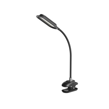 Επιτραπέζιο ρυθμιζόμενο φωτιστικό LED+CCT με κλιπ CLIP LED/7,5W/230V 3000/4200/5000K μαύρο