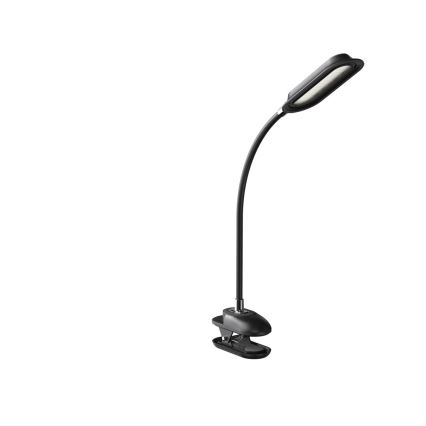 Επιτραπέζιο ρυθμιζόμενο φωτιστικό LED+CCT με κλιπ CLIP LED/7,5W/230V 3000/4200/5000K μαύρο