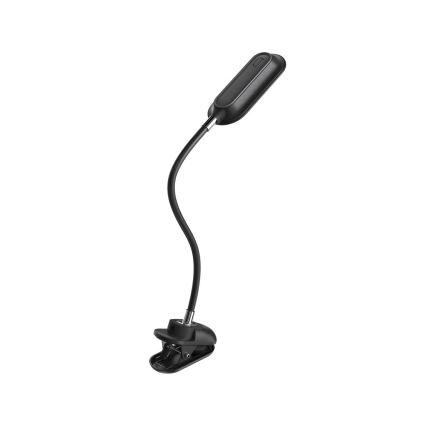 Επιτραπέζιο ρυθμιζόμενο φωτιστικό LED+CCT με κλιπ CLIP LED/7,5W/230V 3000/4200/5000K μαύρο