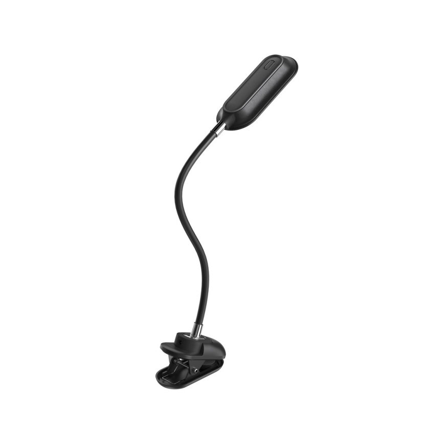 Επιτραπέζιο ρυθμιζόμενο φωτιστικό LED+CCT με κλιπ CLIP LED/7,5W/230V 3000/4200/5000K μαύρο