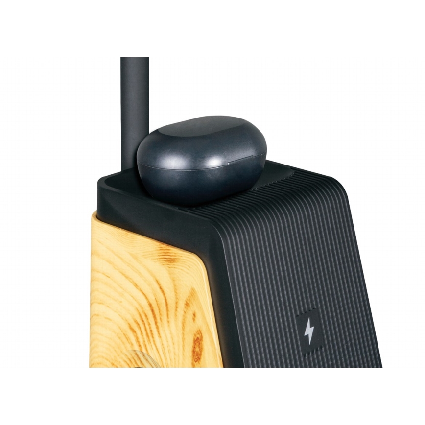 LED+CCT Ρυθμιζόμενο επιτραπέζιο φωτιστικό με ασύρματη φόρτιση QI IDEAL LED/8W/230V 2700/4000/5000K μπεζ