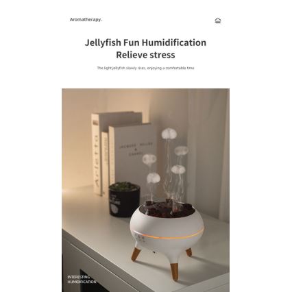 Immax 09104L - Διαχυτής αρώματος και υγραντήρας αέρα JELLYFISH LED/11W/5V