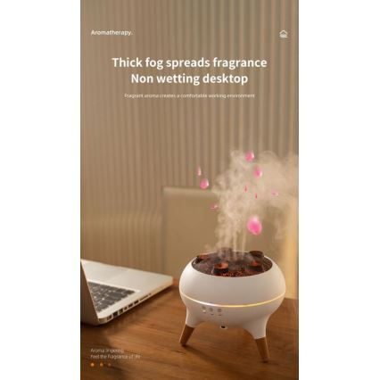 Immax 09104L - Διαχυτής αρώματος και υγραντήρας αέρα JELLYFISH LED/11W/5V