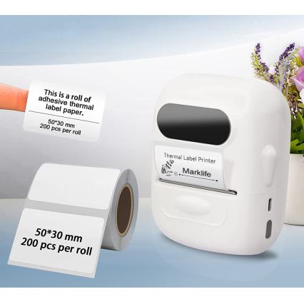 Digital label printer USB-C + 3x self-adhesive labels