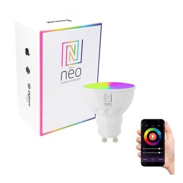 Immax NEO 07006L - Λαμπτήρας Dimmable LED RGB GU10/3,5W/230V ZigBee 2700K Tuya