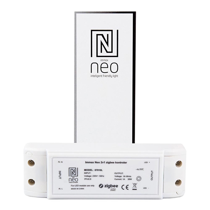 Immax NEO 07010L - Συσκευή διασύνδεσης 2σε1 38W/230V ZigBee