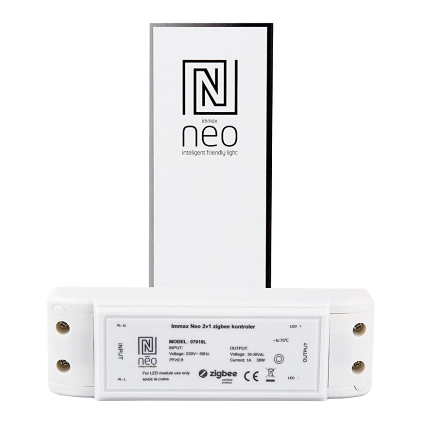 Immax NEO 07010L - Συσκευή διασύνδεσης 2σε1 38W/230V ZigBee