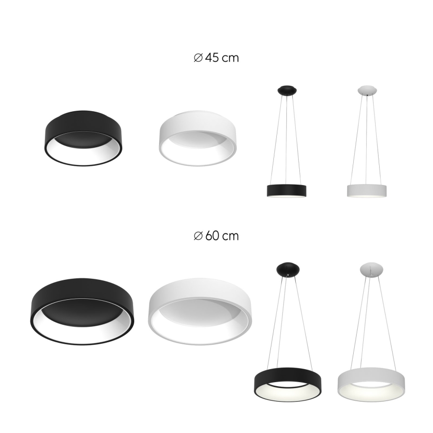 Immax NEO 07020L - Led Dimmable κρεμαστό φωτιστικό οροφής με τηλεχειριστήριο AGUJERO LED/30W/230V Tuya
