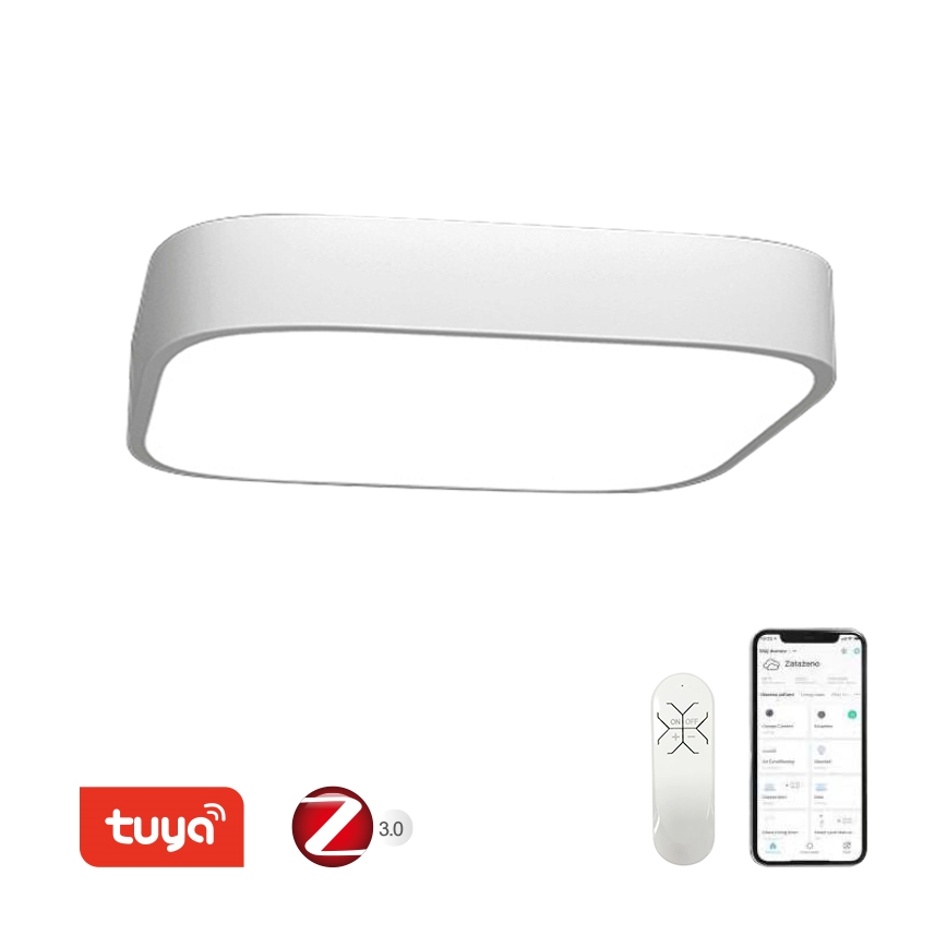 Immax NEO 07042L - LED Φωτιστικό οροφής dimmer RECUADRO LED/67W/230V + RC Tuya