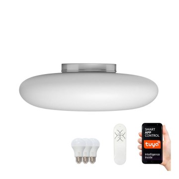 Immax NEO 07061L-LED RGBW Ρυθμιζόμενο φωτιστικό οροφής FUENTE 3xLED/8,5W/100-240V Tuya + τηλεχειριστήριο