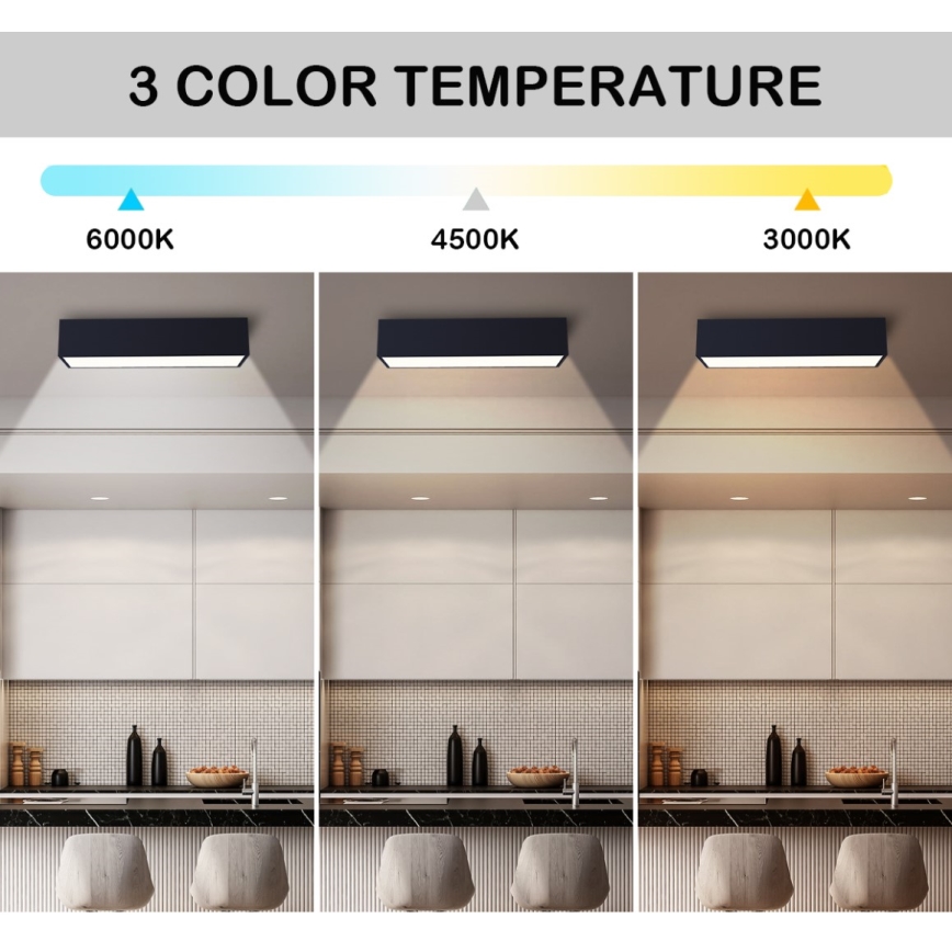 Immax NEO 07074-60 - LED Dimmable φωτιστικό οροφής CANTO LED/34W/230V μαύρο Tuya + τηλεχειριστήριο