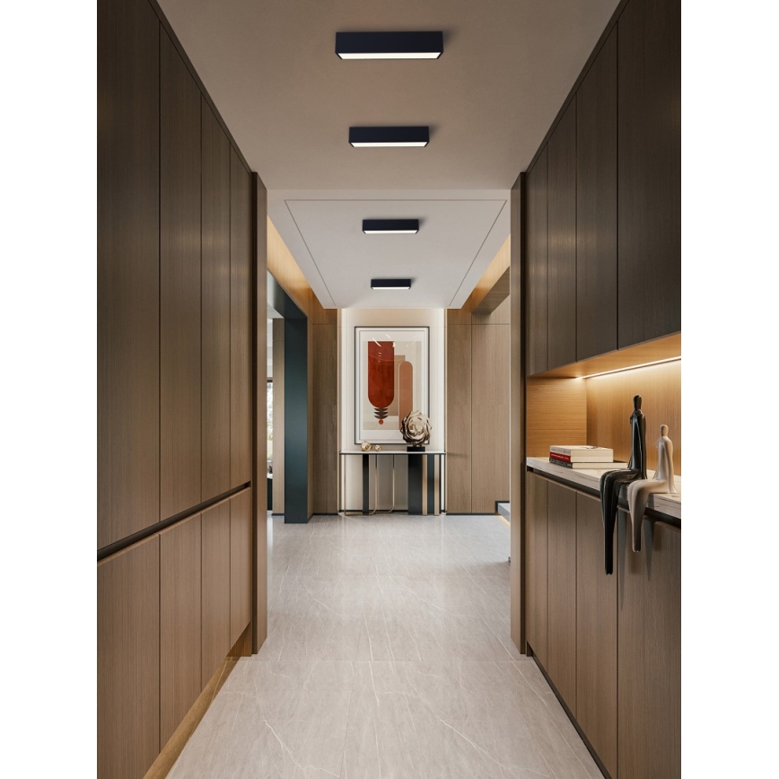 Immax NEO 07074-60 - LED Dimmable φωτιστικό οροφής CANTO LED/34W/230V μαύρο Tuya + τηλεχειριστήριο