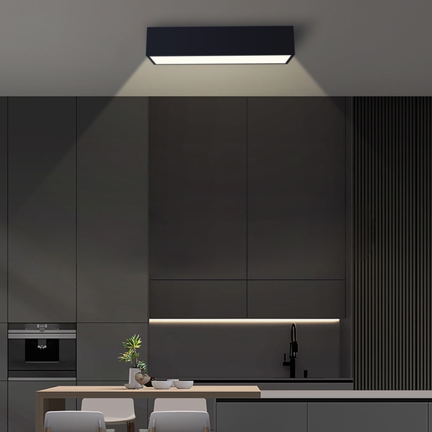 Immax NEO 07074-60 - LED Dimmable φωτιστικό οροφής CANTO LED/34W/230V μαύρο Tuya + τηλεχειριστήριο