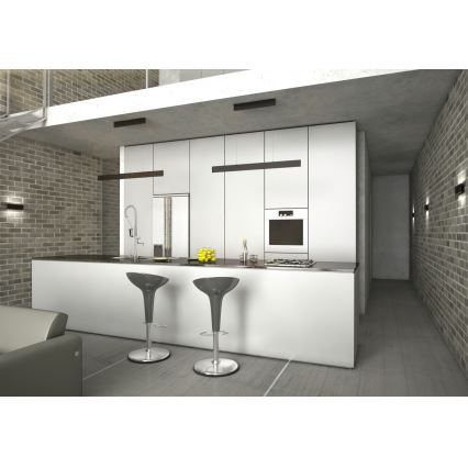 Immax NEO 07076L - Ρυθμιζόμενο LED φωτιστικό οροφής με καλώδιο, μαύρο LISTON LED/18W/230V Tuya + τηλεχειριστήριο