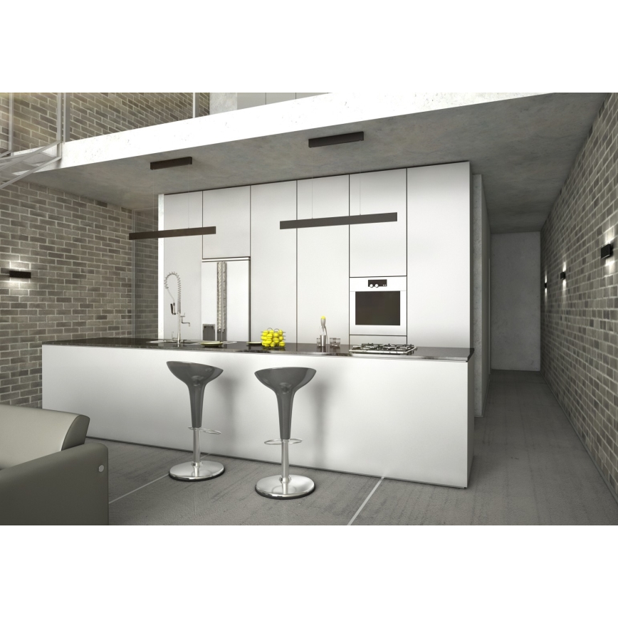 Immax NEO 07076L - Ρυθμιζόμενο LED φωτιστικό οροφής με καλώδιο, μαύρο LISTON LED/18W/230V Tuya + τηλεχειριστήριο