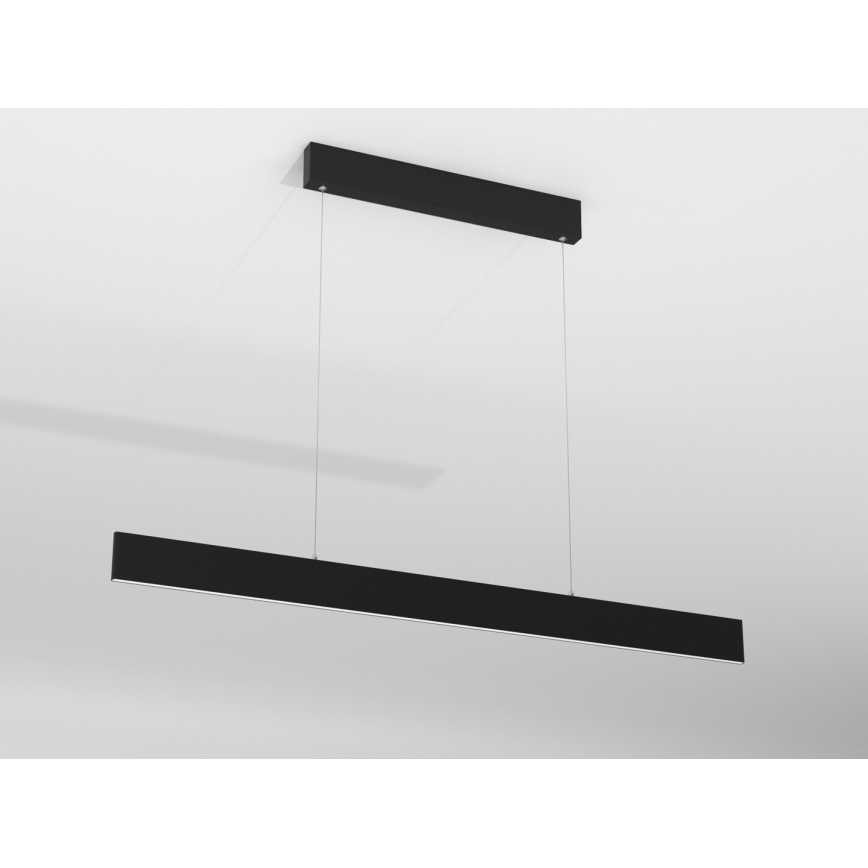 Immax NEO 07076L - Ρυθμιζόμενο LED φωτιστικό οροφής με καλώδιο, μαύρο LISTON LED/18W/230V Tuya + τηλεχειριστήριο