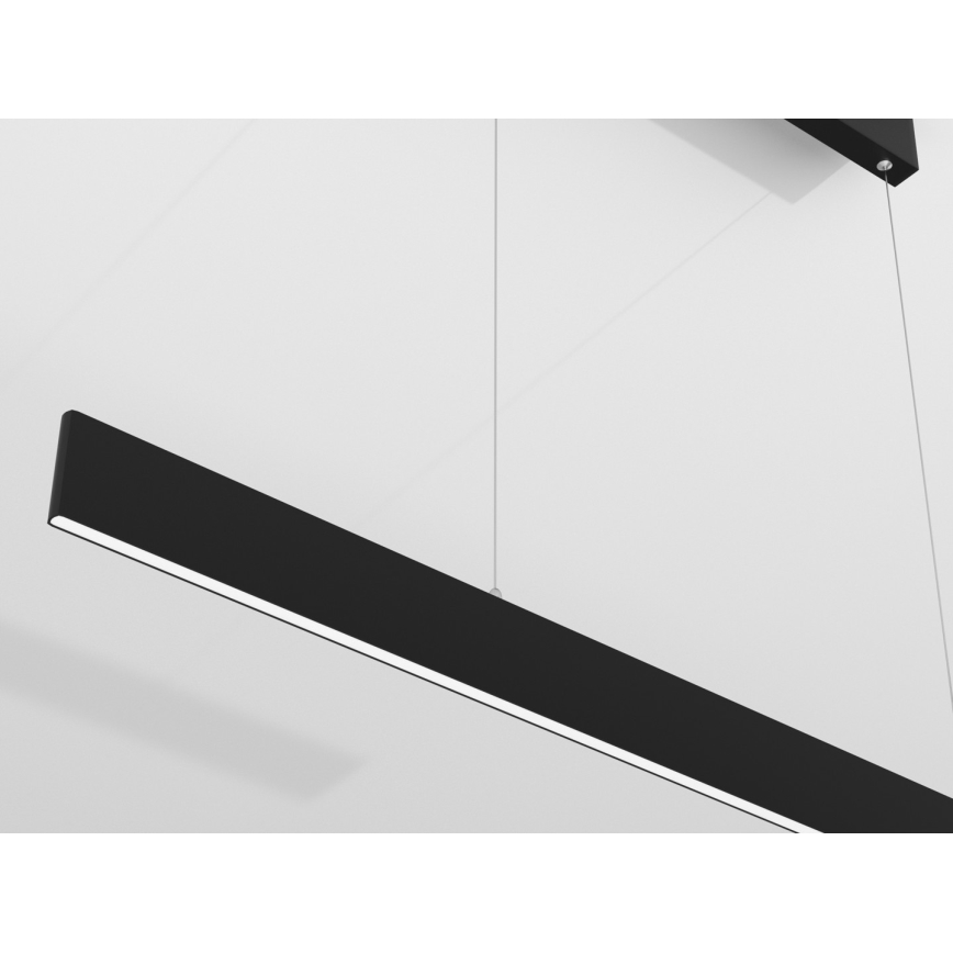 Immax NEO 07076L - Ρυθμιζόμενο LED φωτιστικό οροφής με καλώδιο, μαύρο LISTON LED/18W/230V Tuya + τηλεχειριστήριο